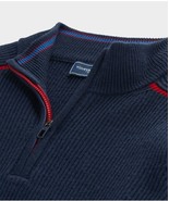 Vineyard Vines by Shep &amp; Ian On-the-go 1/4 Zip Ribbed Merino Wool Sweate... - £66.88 GBP