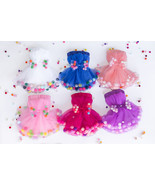 Pom Pom Tutus &amp; Bow Hair Tie | Girls Skirt 0M-8Y | Birthday Tutu | Toddl... - $39.70 CAD
