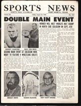 Sports News Wrestling Newsletter&amp; Match Program 8/9/1969-Fort Worth TX-Dusty ... - £30.73 GBP
