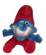 Peyo Smurfs Vintage Papa Smurf 11&quot; Plush Stuffed Toy Red Hat Pants 1979 ... - $20.54 CAD