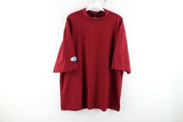 Vintage Nike Golf Mens 2XL XXL Tiger Woods Mini Swoosh Mock Neck Shirt Burgundy - £33.48 GBP