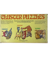1977 Cadaco Jumble Fits Figments Doodles Animals Cluster Puzzle Set Of 3 - $1,386.16 MXN
