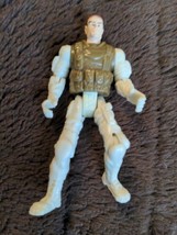 2 Vintage Chap Mei 4&quot; Soldier Action Figure Soldier White Winter  Broken Leg - £7.86 GBP