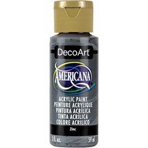 DecoArt Americana Acrylic Paint 2oz - Zinc - Opaque - £13.51 GBP