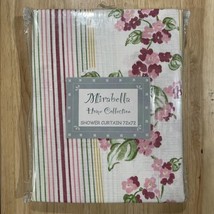 Mirabella Cottage Core Farmhouse Shabby Chic Fabric Shower Curtain 72x72 New - £22.85 GBP