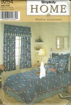 Simplicity Sewing Pattern 9254 Bedding Twin Full Size Comforter Skirt Sham - £10.02 GBP