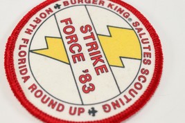 Vtg 1983 Burger King Strike Force N Florida Boy Scouts America BSA Camp Patch  - £9.37 GBP