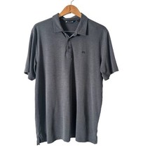 Travis Mathew Men&#39;s Polo Shirt Size XL Gray Short Sleeve Embroidered Logo Pima - £18.62 GBP