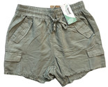 Thread &amp; Supply Womens Elastic Waist 100% Tencel Green Shorts w Pockets ... - $22.76