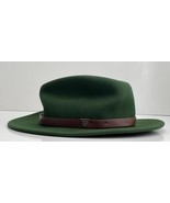 Brixton &quot;Messer&quot; Fedora Hat (Moss) Wide Brim Wool Felt Leather Band Cap ... - $64.35