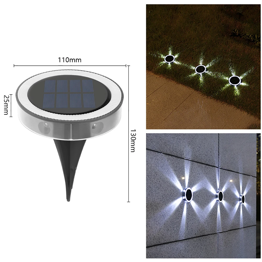 Solar Underground Lights  Paw Shape LED Outdoor Garden scape Floor Lamp for Lawn - £138.50 GBP