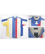 Vintage 90&#39;s Ralph Lauren Chaps Color Block Wide Striped Button Front Sh... - $74.40 CAD