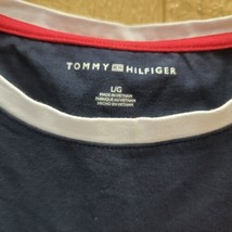 Tommy Hilfiger Women Shirt Dress Large Short Sleeve Red White Blue Stretch - £15.37 GBP