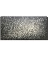 Amei Art, 30X60 Inch Abstract Flower Textured Oil Paintings 3D Hand-Painted - £245.68 GBP