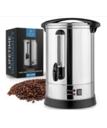 Premium Commercial Coffee Machine Large Stainless Steel Coffee Maker Qui... - £175.35 GBP