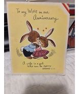 Vtg. Gibson Greeting Card Anniversary  Booklet Multi page Unused Collect... - €16,96 EUR