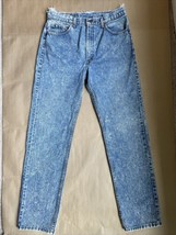 VINTAGE 80&#39;s 90&#39;s Levis 505 Acid Wash JEANS Size: 34 x 34 Made in USA, Cotton - £135.09 GBP