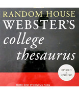 2000 Webster&#39;s College Thesaurus Random House Revised w/ Dust Jacket GstRm - $27.34 CAD