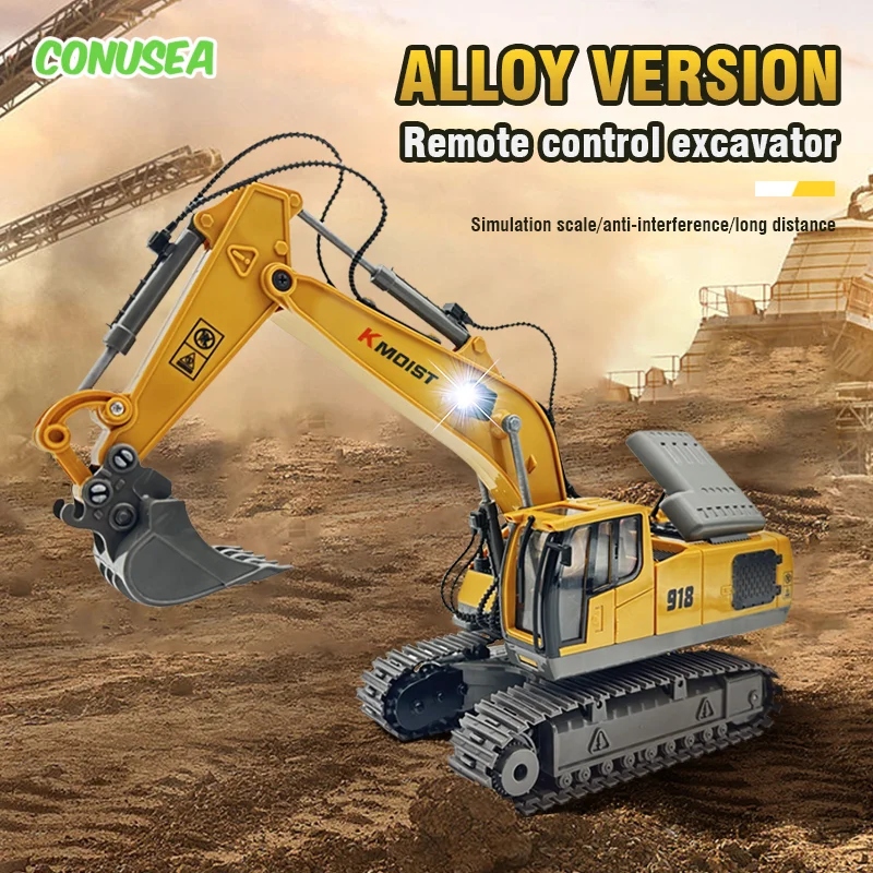 Kmoist Rc Excavator Car Crawler Tractor Dumper Remote Control Excavators Cars - £41.94 GBP+