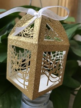 100pcs Glitter Laser Cut Candy Boxes,Laser Cut Wedding Gift Boxes for Guest - £37.74 GBP