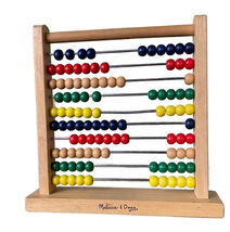 Melissa &amp; Doug Abacus Classic Wooden Educational Counting Toy With 100 B... - $11.88