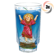 3x Cup Candle Divine Child Jesus Glass Candle | Long Burntime | Fast Shipping - £22.40 GBP