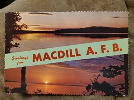 Vtg 1970&#39;s Postcard Greetings From Macdill Air Force Base, Tampa, FL, FL - £3.94 GBP