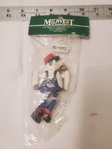 Midwest of Canon Falls Cow Farmer with Dangle Legs Christmas Ornament NIP - £6.07 GBP