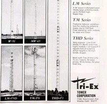 1975 Tri-Ex Tower Corp Ham Radio Operations Advertisement Electronics DW... - $460.52 MXN