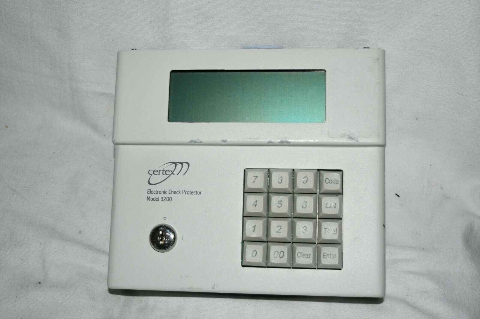 Certex 3200 electronic check protector without key rare 9/20 515 - $179.00
