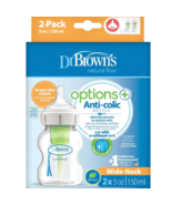 Dr Browns Options Anti-Colic With Level 1 Teat Wide Neck Feeding 150ml 2... - €94,81 EUR