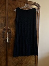 Ronni Nicole By Ouida Vtg early 1990s black eyelet dress sz 4 small fade spot - £11.83 GBP