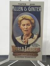 2021 Allen &amp; Ginter Chrome Mini Refractor World Leaders Ursula Von Der Leyen - £3.94 GBP