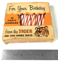Vintage Esso Exxon Oil &amp; Gas Advertising Birthday Cake Candles (Circa 19... - $11.28