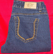 Women&#39;s Rebel Riot by Nine West size 8 VAC Super Low Rise Skinny Jeans Dark Wash - £14.14 GBP