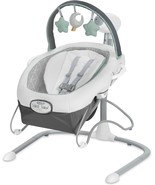 Graco Soothe &#39;n Sway LX Baby Swing with Portable Bouncer Derby Fashion - $126.71