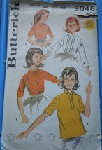 Butterick Girls’Blouse Wardrobe Size 10 #5203  - £4.71 GBP