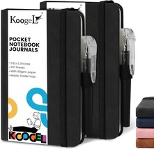 Koogel 2PCS Pocket Notebook Journals, 3.8 x 5.7 Inch Hardcover Small Not... - $14.67