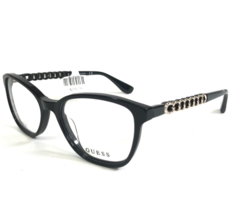 Guess Eyeglasses Frames GU2661-S 001 Black Gold Square Crystals 51-17-140 - £48.70 GBP