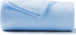 Dangtop Cooling Blankets, 100% Bamboo Blanket For, 79X91 Inches, Blue - £28.76 GBP