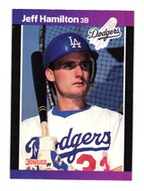 1989 Donruss #550a Jeff Hamilton Los Angeles Dodgers - £2.31 GBP