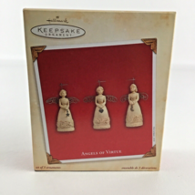 Hallmark Keepsake Christmas Tree Ornament Angels Of Virtue 3 Piece Set Vintage - £15.51 GBP