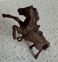 Vintage Marx Alamo Playset Brown Rearing Plastic Horse 3” L - £11.14 GBP