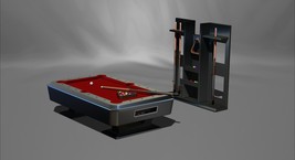 Pool table, complete with accessories, 1:5 scale, File STL OBJ for 3D Pr... - $2.30