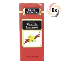 6x Packs Spice Supreme Imitation Vanilla Extract 2oz ( Fast Shipping! ) - $21.85