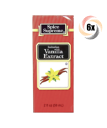 6x Packs Spice Supreme Imitation Vanilla Extract 2oz ( Fast Shipping! ) - £17.09 GBP
