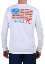 Mens Reel Life &#39;Merica Long Sleeve Performance T-Shirt - 2XL &amp; Large - NWT - £19.65 GBP