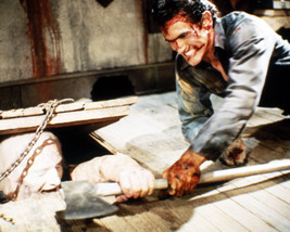 Bruce Campbell in Evil Dead II fighting monster with pick axe 16x20 Canvas - £55.35 GBP
