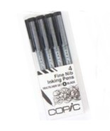 Too COPIC Multiliner A 4 pcs Black Sketch Marker Marqueur Japan Import F... - £14.85 GBP
