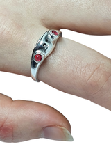 Frog Ring Womens/Girls 925 Silver Plate Cute Perfect  Adjustable Jewellery Ring - £3.97 GBP